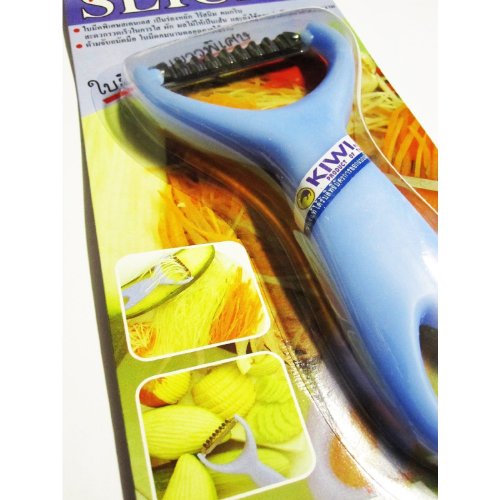 Kiwi Brand ProSlice Blue WavyEdged Tool 2 Pieces Peelers Kitchen