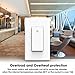 WI-FI Smart Wall light switch [1 Pack], OMOTON Wireless Timing Switch Outlet compatible with Amazon Alexa and Google Assistant, No Hub Required, Natural Wire Required, App Control from Anywhere