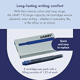 Lamy T10 Blue Ink Cartridges 5 Pack 1.4ml Fountain Pen Refills view 3