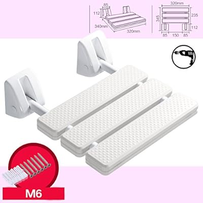 Shower Seat Folding Seat Anti Skidding Wall Chair Plastic