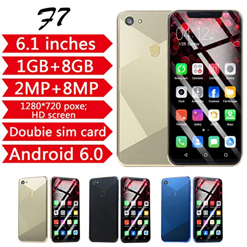 6.1 Inch - Unlocked Ultra Android 6.0 Quad-Core 1GB+8GB GSM WiFi Dual SIM Smart Cellphone (Gold) - Thumbnail 7