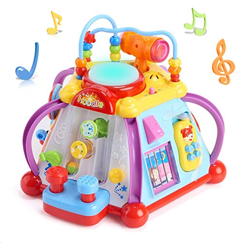 Woby Musical Activity Cube Toy Development Educational Game Play Learning Center Toy for 1 Year Old Baby Toddler Boy and Girl (Best Gifts For 8 Month Old)