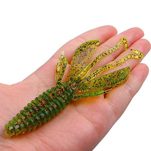 OROOTL Künstlicher Köder Weiche Angelköder, 18 stücke Rage Tail Shrimp Köder Hummer Langusten Kunststoff Weiche Köder… – Bild 4