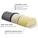 Jiaao Half-Moon Bolster Pillow for Back Pain Memory Foam Knee Support Pillow for Side & Back Sleepers, Orthopedic Half Round Leg Elevator for Sleep, Including Bonus Cover with Invisible Zipper, Gray