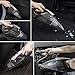 isYoung Car Vacuum Cleaner with LED Light, 4500PA Stronger Suction Portable Auto Vacuum Cleaner, DC12-Volt Wet/Dry Handheld Vacuum Cleaner with Carrying Bag, One Extra HEPA Filter - Black Silver