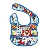 Bumkins DC Comics Starter Bib, Superman Comic, 6-9 Months