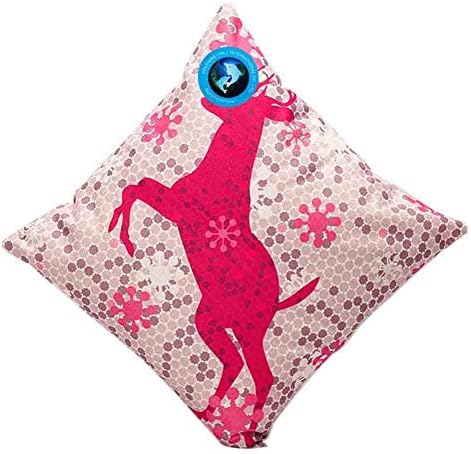 Dolphineshow Christmas Red Snowflake Deer Throw Piilow Cases 18 x 18