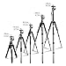AFAITH Magnesium Aluminium Alloy Tripod , Ultra Compact and Lightweight Aluminum Tripod Monopod & Ball Head for Canon, Nikon, Sony, Samsung, Olympus, Panasonic AF001