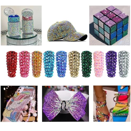 37800PCS Resin Jelly Rhinestones Kit for Bedazzling, 42 Colors 3mm DIY Bulk Resin Gems with 3 Glues Pickup Pen & Tweezers, Multicolor Bedazzling Gems for Nail Art Tumblers Shoes & Clothing DIY Craft