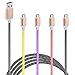 Micro USB Charger(6ft), 4 Pack Magic-T High Charging Speed USB 2.0 A Male to Micro Nylon Braided Cords with Aluminum Connectors for Andriod,Samsung and More(Red,Yellow,Purple,Black)