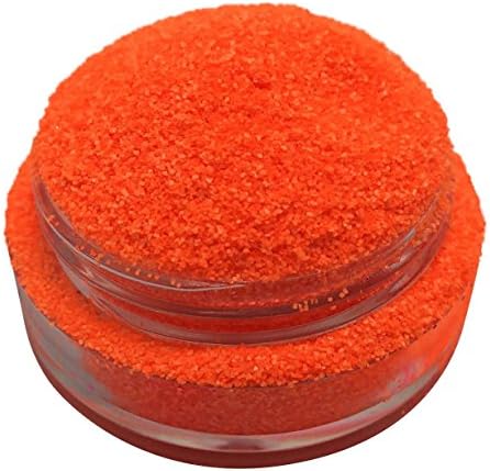 Calavera Cosmetics Neon Orange Glitter For Eyeshadow / Eye Shadow / Eyes / Face / Lips / Nails Makeup Glitter Dust Shimmer - Compare to NYX - Loose Cosmetic Glitter / Nail Art (Radioactive)