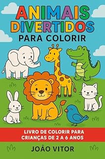 Livro Animais divertindo para colorir