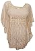 eVogues Plus Size Sheer Crochet Lace Poncho Top Made in USA