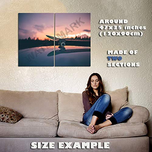 USWay 139310 Dusk Skateboard Freedom Travel Decor Wall 47x35