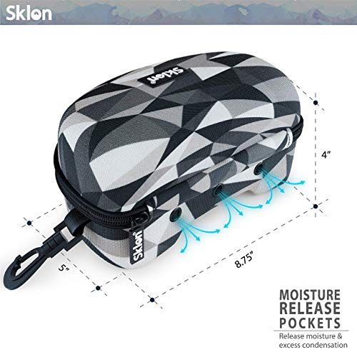 Sklon Ski and Snowboard Goggle Case Holder for Glasses Made to