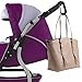 Stroller Hooks - 2 Pack of Baby Clips for Strollers, Diaper Bags, Grocery Bag Holder, Purses and Handbags - Perfect for Uppababy Vista, Babyzen Yoyo, Britax, Bugaboo, Bob, Graco and Buggy by BabyDu