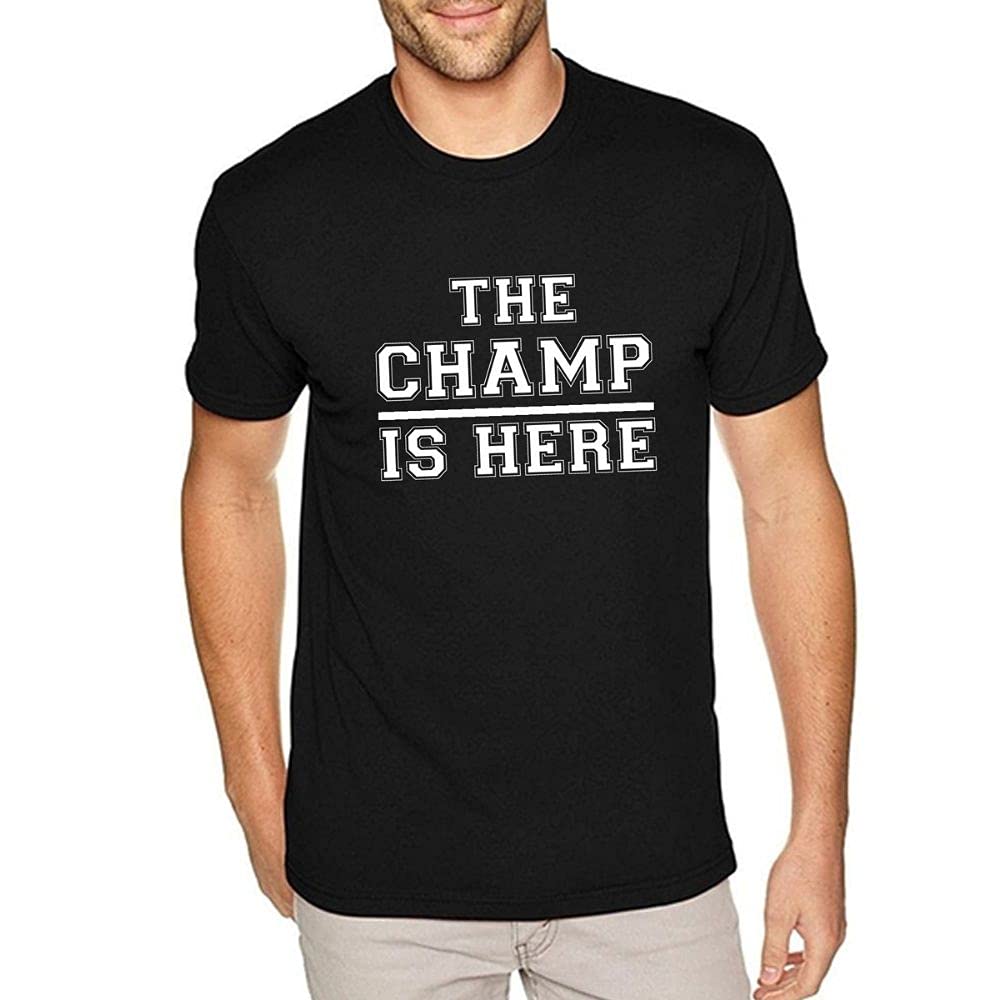 Buy Tshirts Classic The Champs (Black, Medium) at Amazon.in