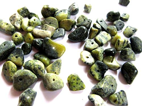 50 Yellow "Turquoise" Beads, Large Chip, 10 - 12 mm, Gemstone Beads, Beading / Beaded Jewelry Making Supplies