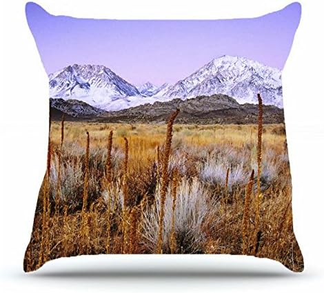 Jshcsj Throw Pillowcase 18 x 18 Inches Cotton Pillow Cover Case with Hidden Zipper Decor Cushion Covers - Landscapes mountains snow Moon For Outdoor