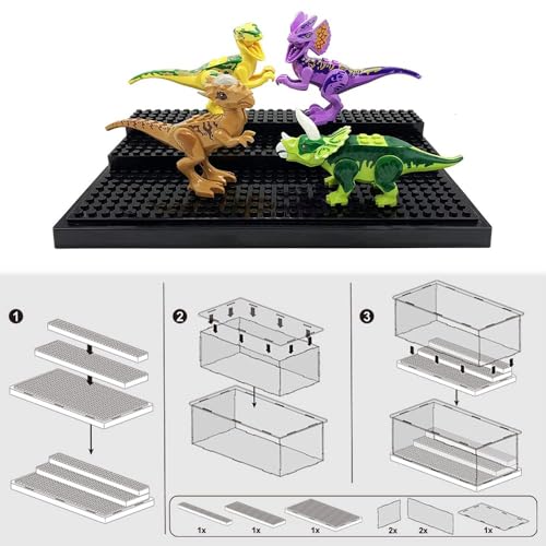 Acrylic Display Box, Perspex Dustproof ShowCase, Toys Model Display Box for Minifigures Brick Building Block Acrylic figure display case box for LEGO