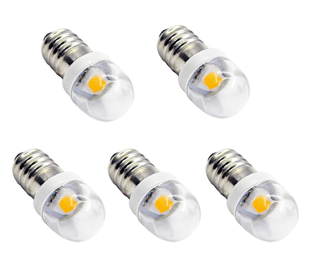 Photo 1 of 5X E10 LED Bulb 3V 0.6W 5050 1SMD Warm White 3000K Replacement Bulb Upgrade for Headlamps Flashlights Torch Light Bulbs New DIY
