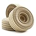 1-1/4″ Treaded Wooden Toy Wheels, 1/2″ Thick, 1/4″ Hole, Bag of 100