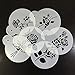 ART Kitchenware 6pcs/set Wedding Roses Cookie Cake Stencil Set Sugar Flowers Cake Decoration Mold ST-904 Beige/Semi-Transparent