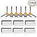 Aunifun Replacement Parts for DEEBOT N79 Deebot N79S Robotic Vacuum Cleaner(6 Pcs of Filters & 6 Pcs of Sponges & 6 Pcs Side Brush)