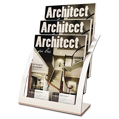Deflecto 3-Tier Contemporary Literature Holder, Magazine Size (693745)