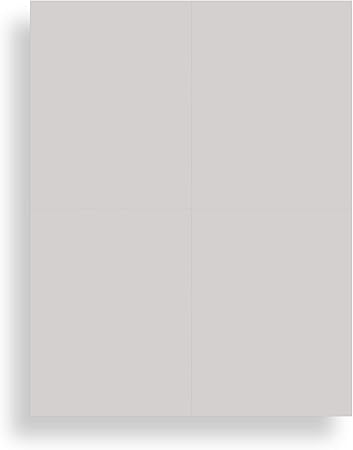 Amazon Com Blank Colored 4 Up Postcard Paper By Desktop Publishing Supplies 25 Sheets 100 Postcards Pack Printable With Laser Or Inkjet Printer Plain Matte Cardstock Plain Grey Blank Postcards Office Products