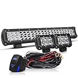TURBO SII 20 in LED Light Bar W/2pcs Spot Pods