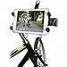 Bike Mount, Cycling Exercise Bike Mount Treadmill Holder for Apple iPad Pro / Trek HD, Primetime / Motorola Tab (10-12.9) Tablets and Convertible Laptops w/ Anti-Vibration Cradle(with or without case)