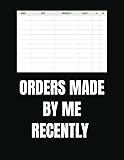 Orders Made by Me Recently: My Purchase Tracker