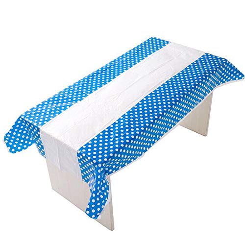 Table Cloth Big - 1pc Polka Dot Plastic Table Cloth Baby Shower Decoration Kids Birthday Party Disposable Tablecloth - Party Cloth Theme Hotel Round Board Square Tableware Dress Table Driver Bi