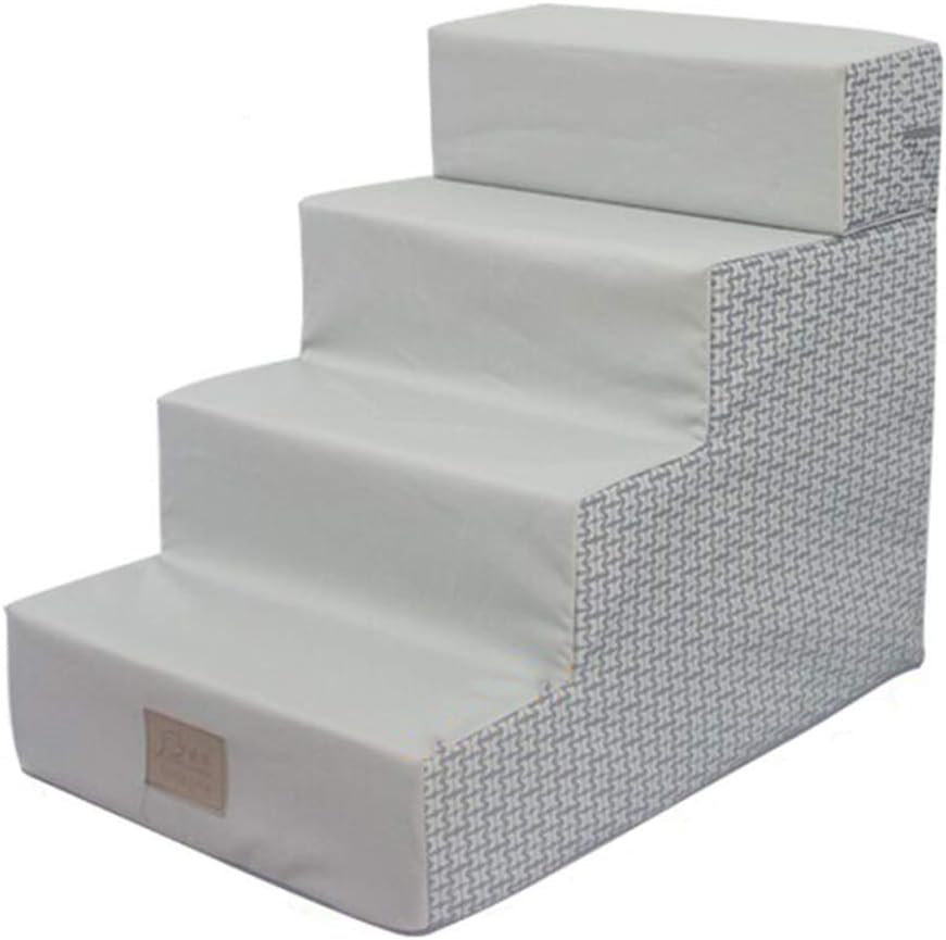QRFDIAN Dog stair dog ladder pet climbing stairs stair dog sponge step bed get out of bed ladder
