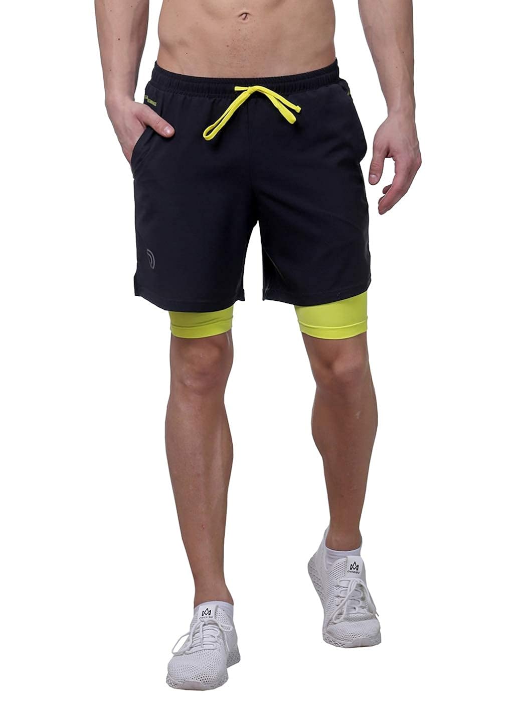 Buy TRUEREVO Men's 2-in-1 Sports Shorts with Phone Pocket at Amazon.in