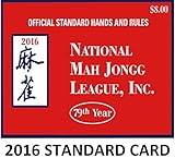 National Mah Jongg League Standard Size Scorecard 2016