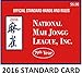 National Mah Jongg League Standard Size Scorecard 2016