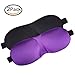 3D Sleeping Mask Eye Mask for Sleeping Contoured Shape Ultra Lightweight & Comfortable Sleep Mask for Travel, Nap, Shift Works 2 Pack (Black & Purple)