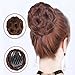Mtmei Hair Women Curly Chignon Clip in Elastic Fake Hair Bun Updo Hairpiece Extension Accessories Synthetic Hair Style (#2)