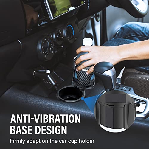 2 in 1 Cup Holder Expander for Car, Multifunction Dual Car Cup Holder
