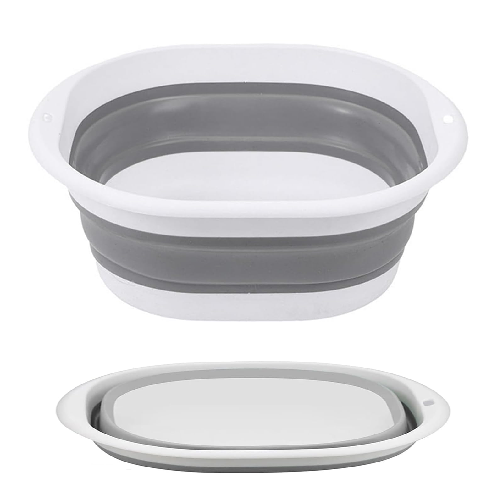 Toced 5L Collapsible Washing Up Bowl, Portable Silicone Folding Hand Washing Basin, Multipurpose Outdoor Travel Basin, Camping Sink, Hiking Motorhome