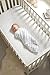 aden by aden + anais Classic Crib Sheet, 100% Cotton Muslin, Super Soft, Breathable, Tailored Snug Fit, Dove