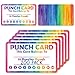 200 Pack Punch Cards for Classroom or Business Student Awards Loyalty Cards, for Teachers or Business Best Behavior Chart for Classroom