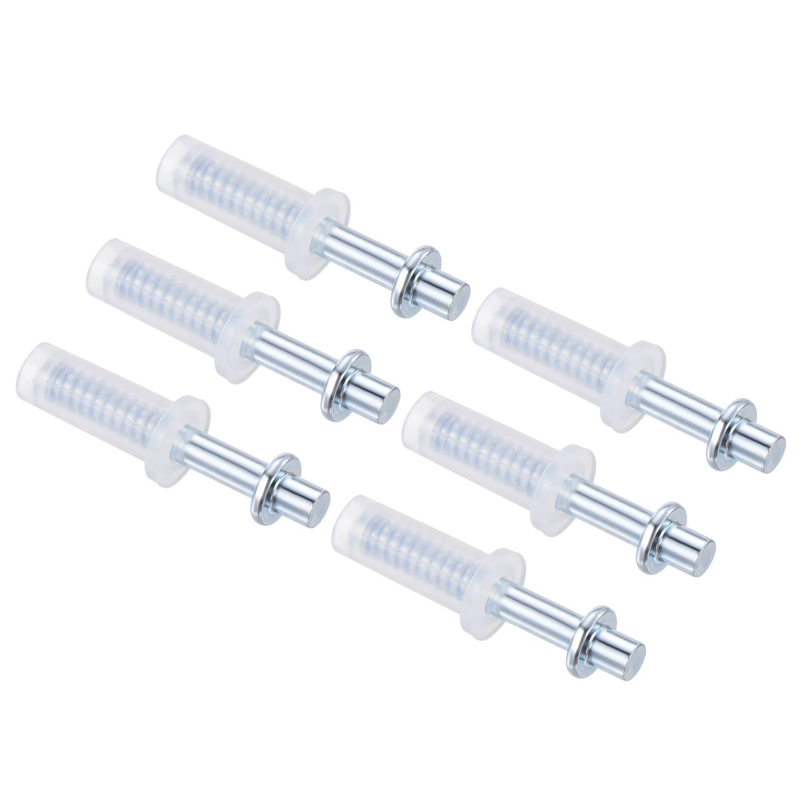 uxcell Bifold Door Hardware, 6-Pack Bi-Fold Door Top Pivot, Bifold Closet Door Hardware Repair Part Kit for Sliding Wardrobe Doors Folding Door, Silver