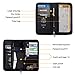 Waterproof & Fireproof Passport Holder RFID Travel Wallet Tickets Itinerary Document Organizer with Zipper/Strap for Woman & Man & Family Fit 5 Passports