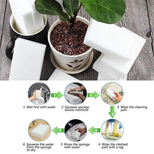 CertBuy 50 Pack Extra Thick Magic Sponge Eraser Cleaning Melamine Foam Eraser Sponge Magic