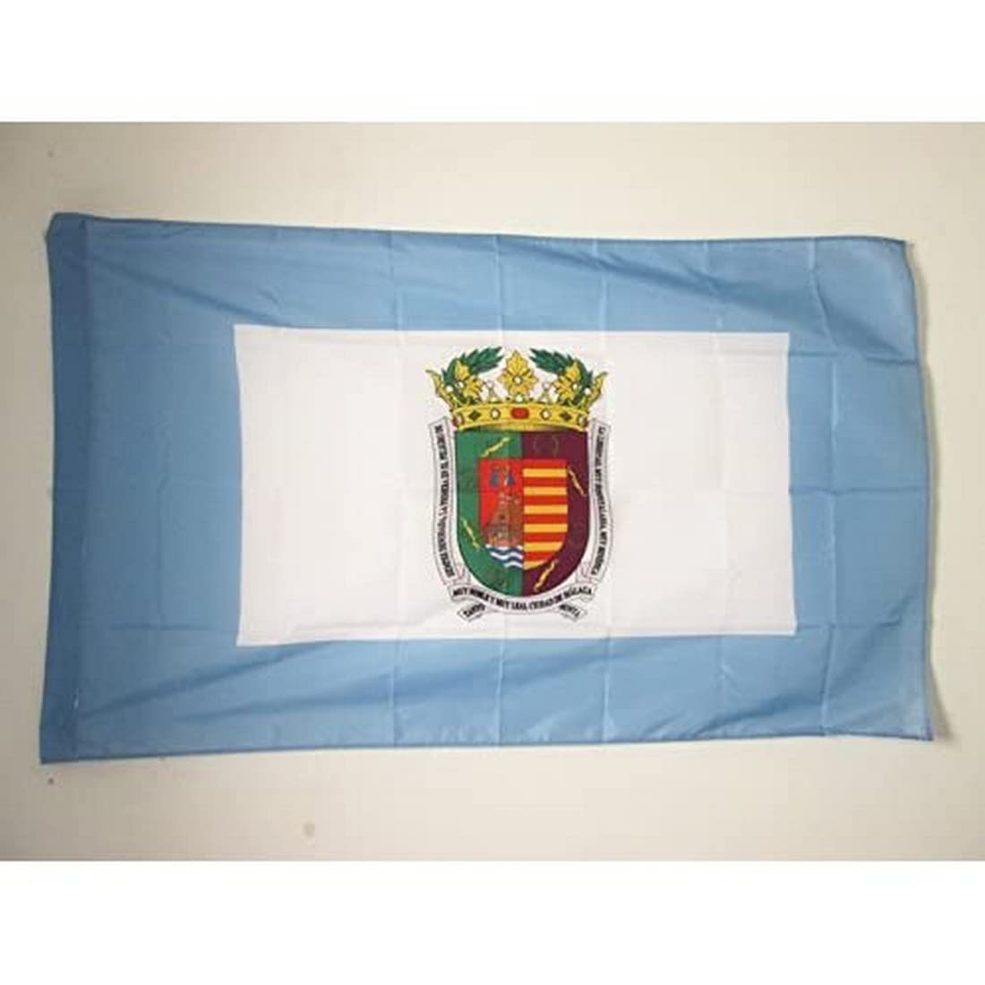 AZ FLAG - Province of Málaga Flag - 3x5 Ft - Malaga Banner with Sleeve - 100% Polyester - Fade Resistant - Vivid Colors - 3' x 5' Feet - 150x90 Cm