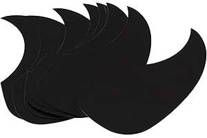10Pcs Yootones Acoustic Guitar Pickguard Anti-Scratch Guard Plate Compatible with Acoustic Guitar(Black)