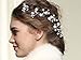Aukmla Set of 5 Silver Beaded Hair Pin Set of 5 Pearl Hair Pin Bridal Hair Pin Bridal Bobby Pin Beaded Bobby Pin Pearl Bobby Pin for Women and Girls